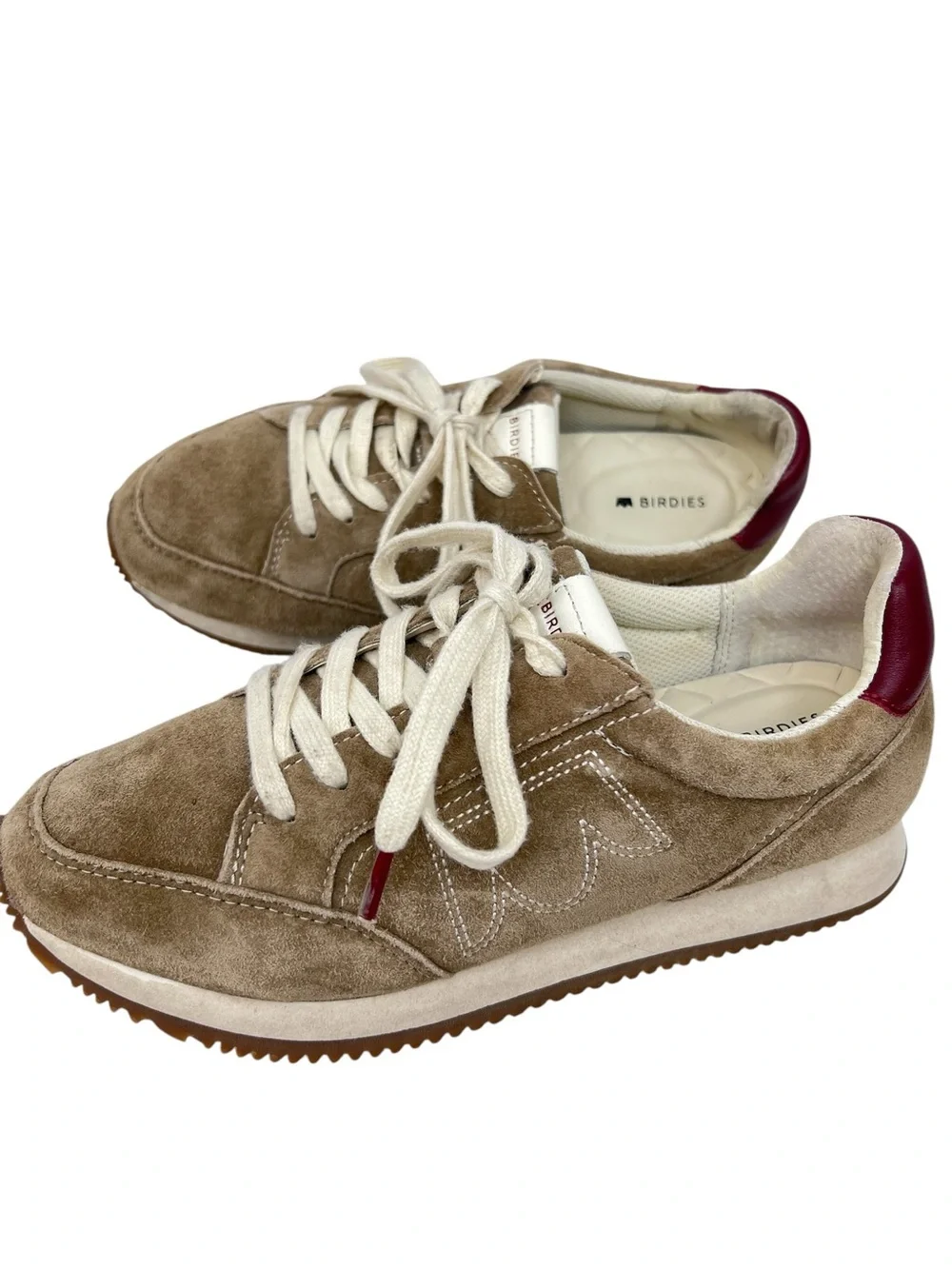 Birdies Roadrunner sneakers Chai Spice suede Sz 7 Women’s Casual Low Top Retro